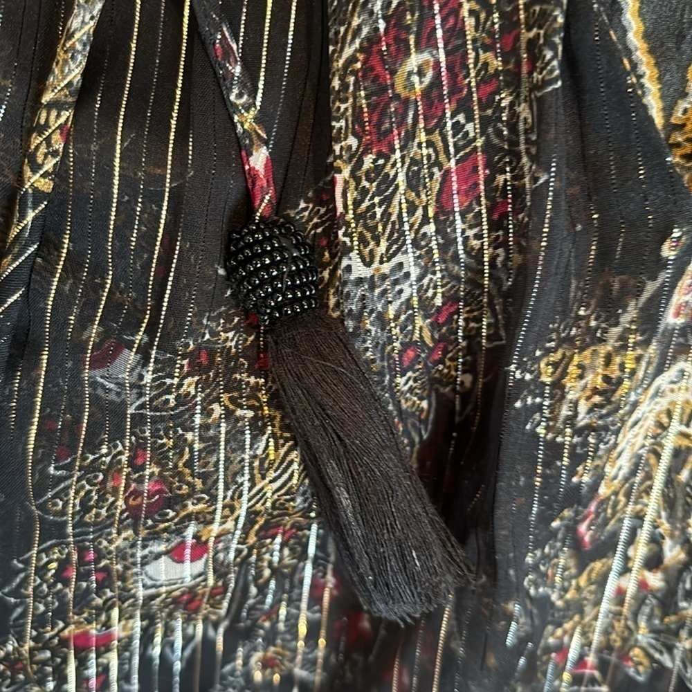 River island black and gold summer dress in size 10 - Picture 5 of 14